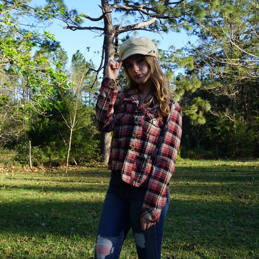 Rose & Brown Plaid Dollhouse Jacket